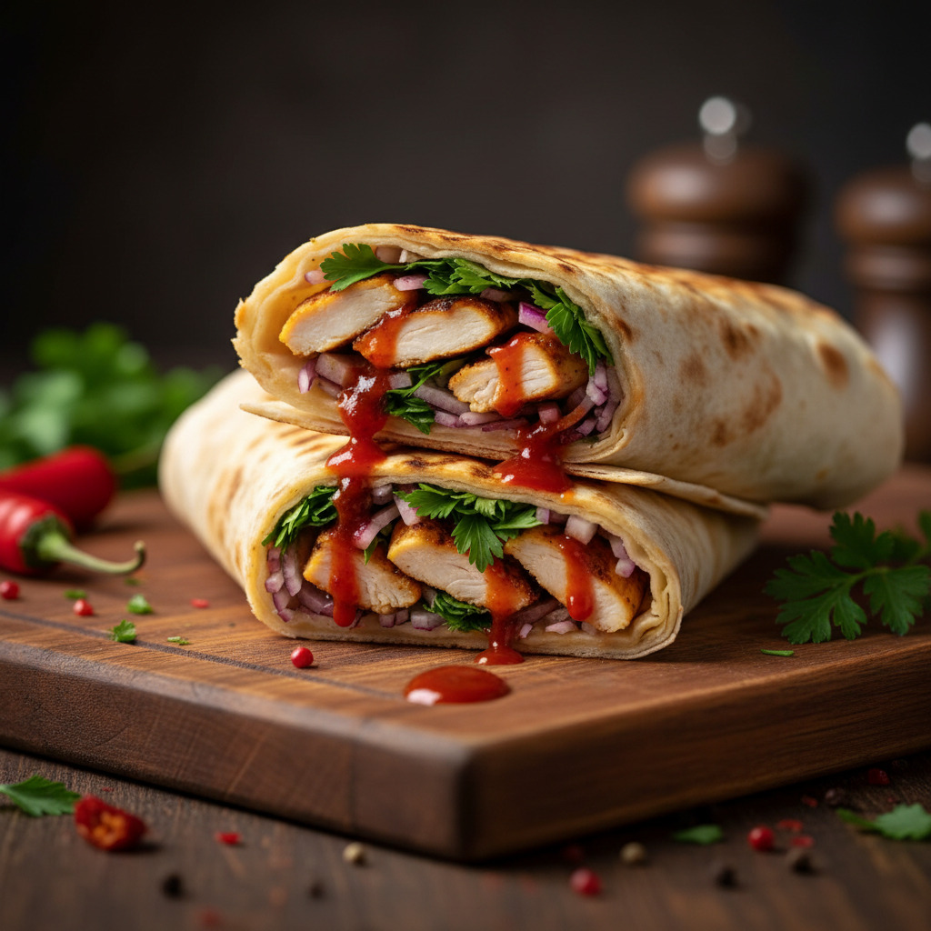 Hatay Usulü Tavuk Döner Dürüm (150 gr.)