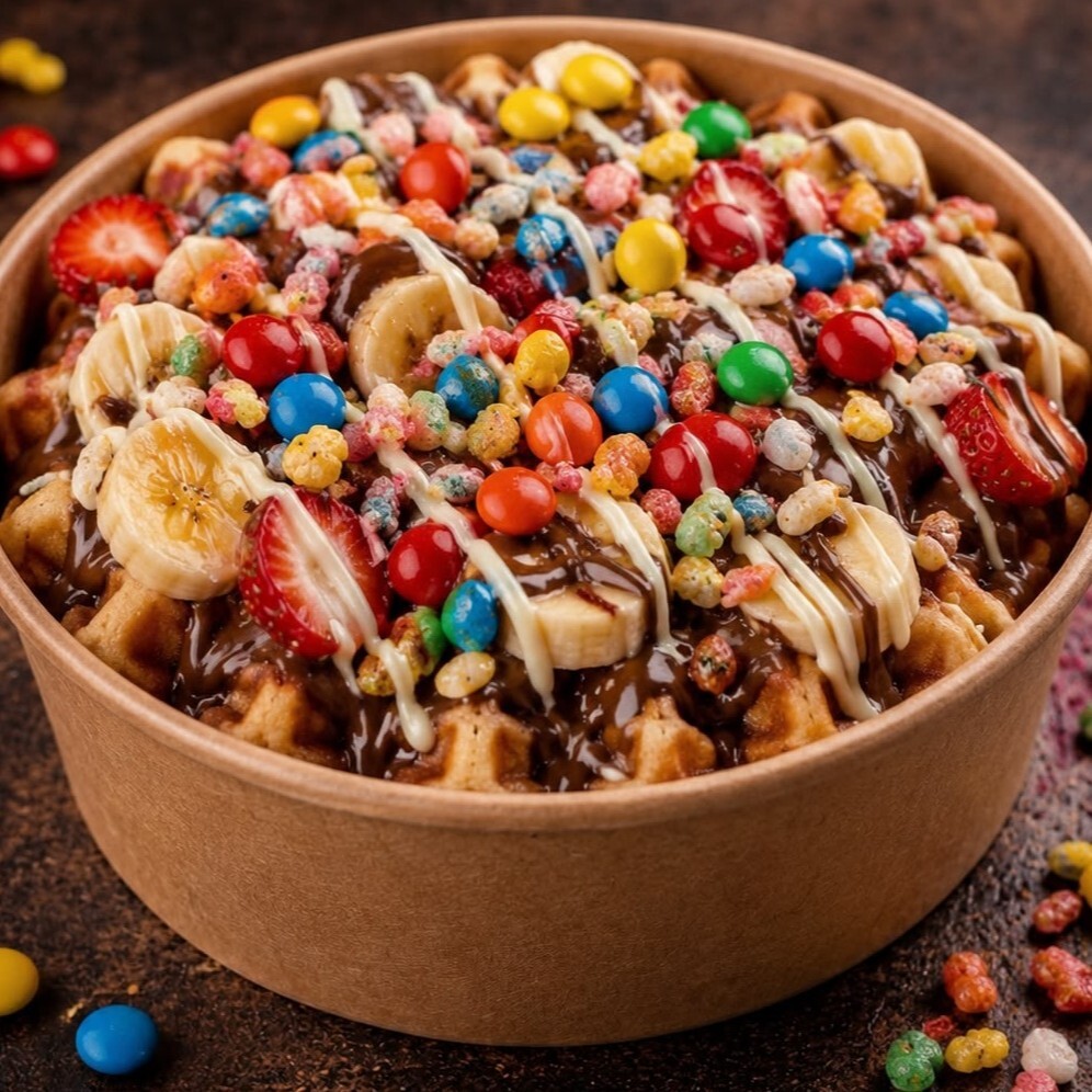 Çikolatalı Waffle Bowl