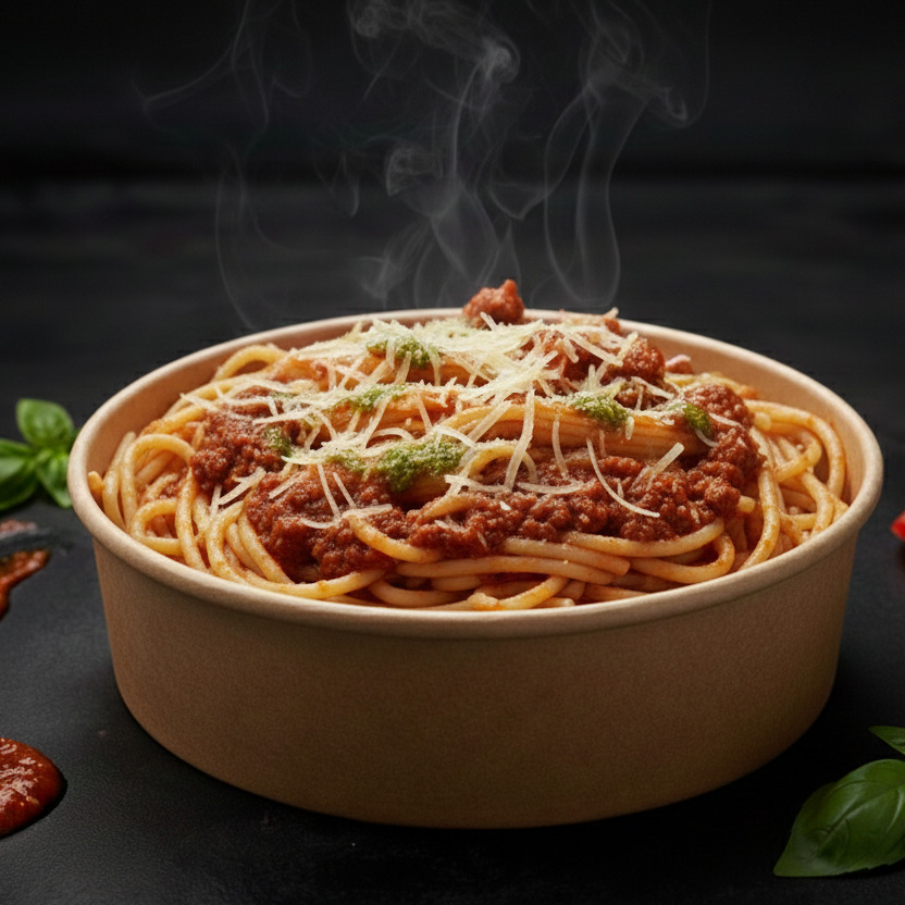 Çanak’ta Bolognese Classico Spaghetti (Çanak’ta Bolenez Soslu)