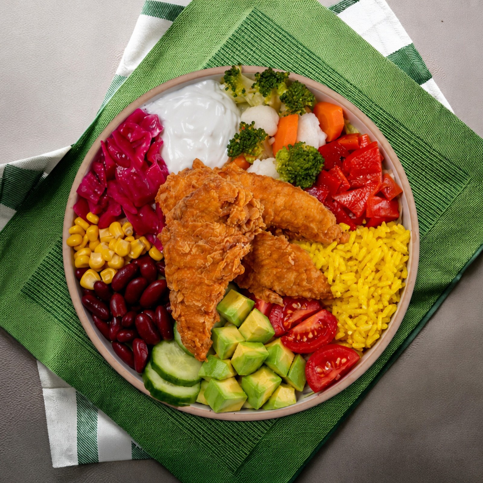 Çıtır Tavuklu Bowl