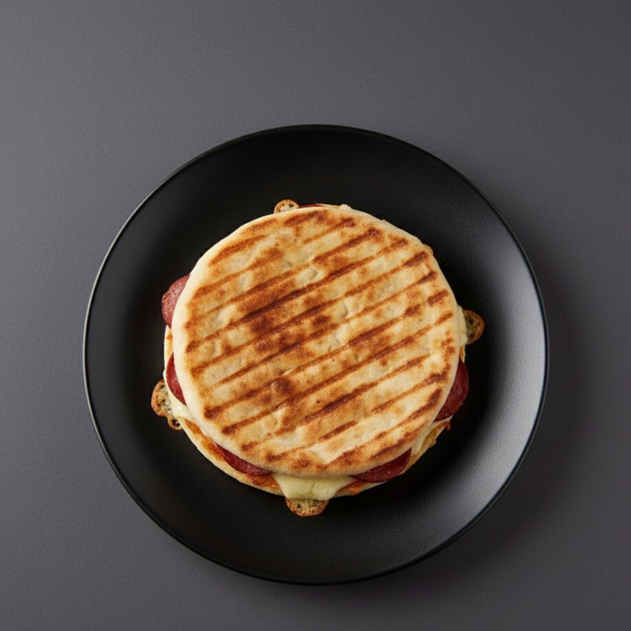 Bazlama Ekmeği ile Karışık Tost
