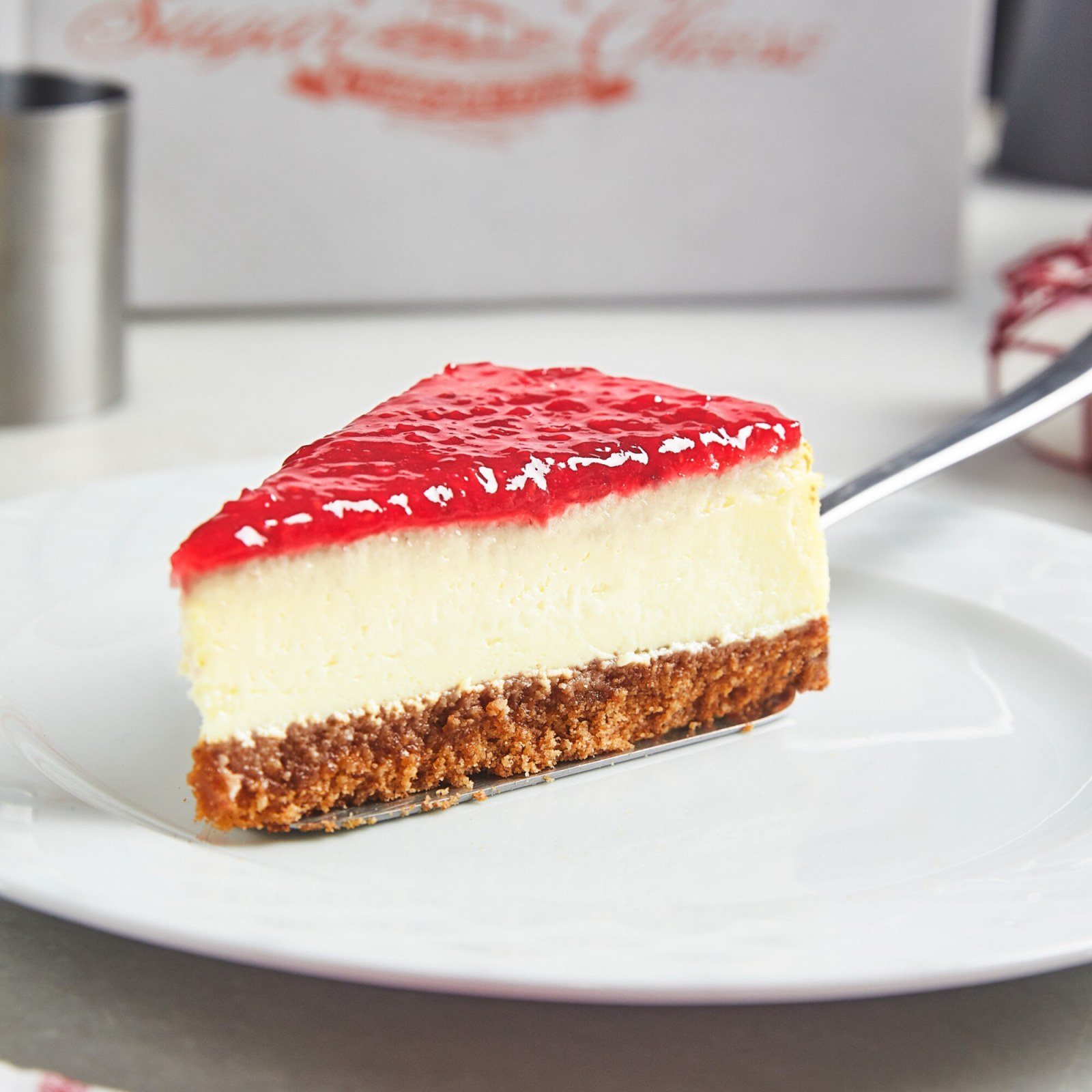 Frambuazlı Cheesecake (Dilim)