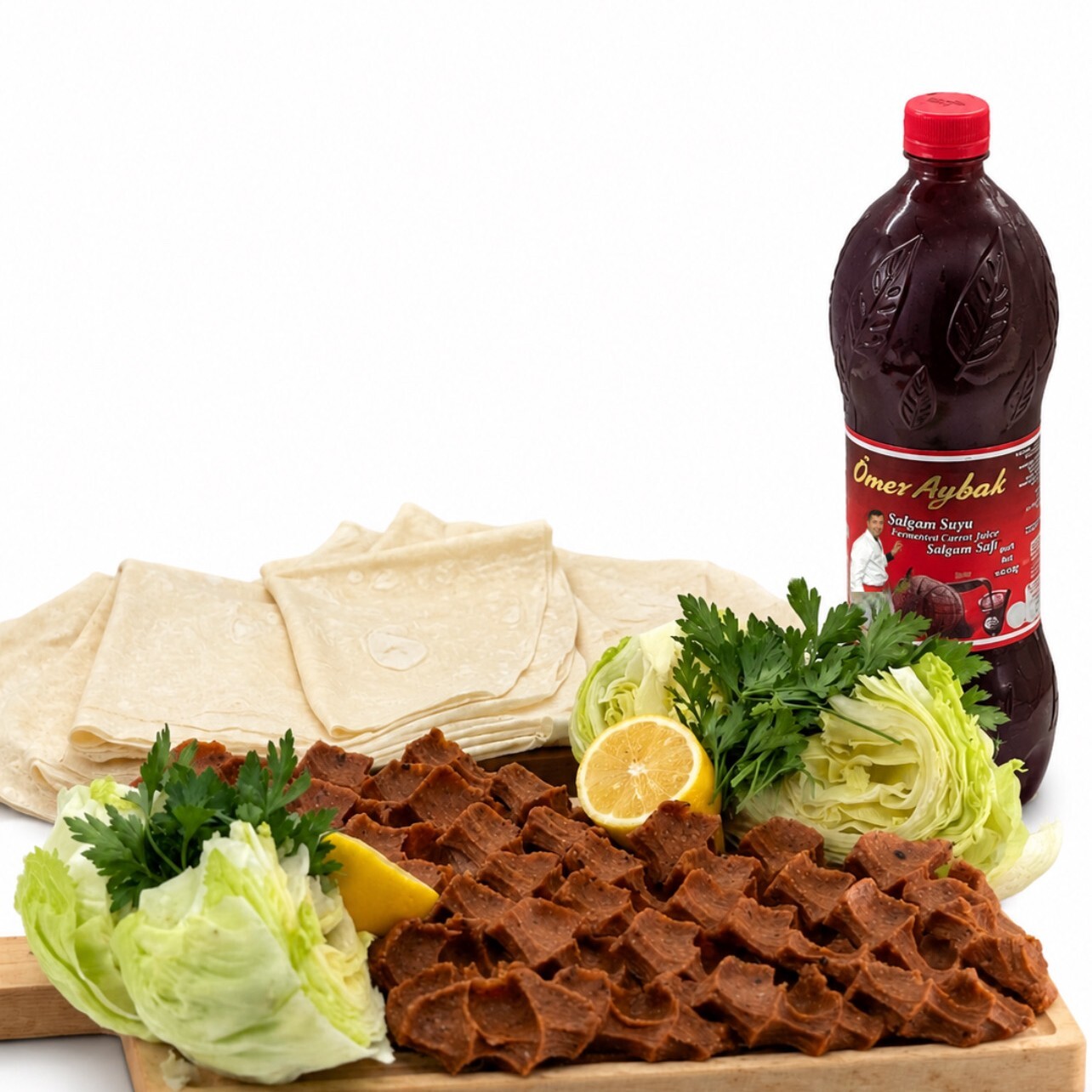 (1 kg) Çiğ Köfte Menü + (1 lt) Acılı Şalgam (Fırsat Ürün )