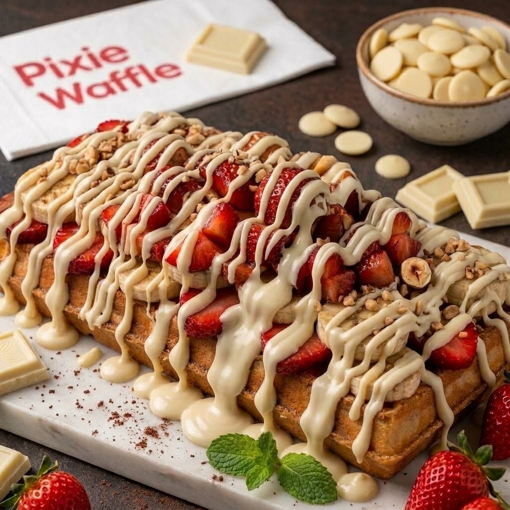 Beyaz Çikolatalı Waffle (Double)