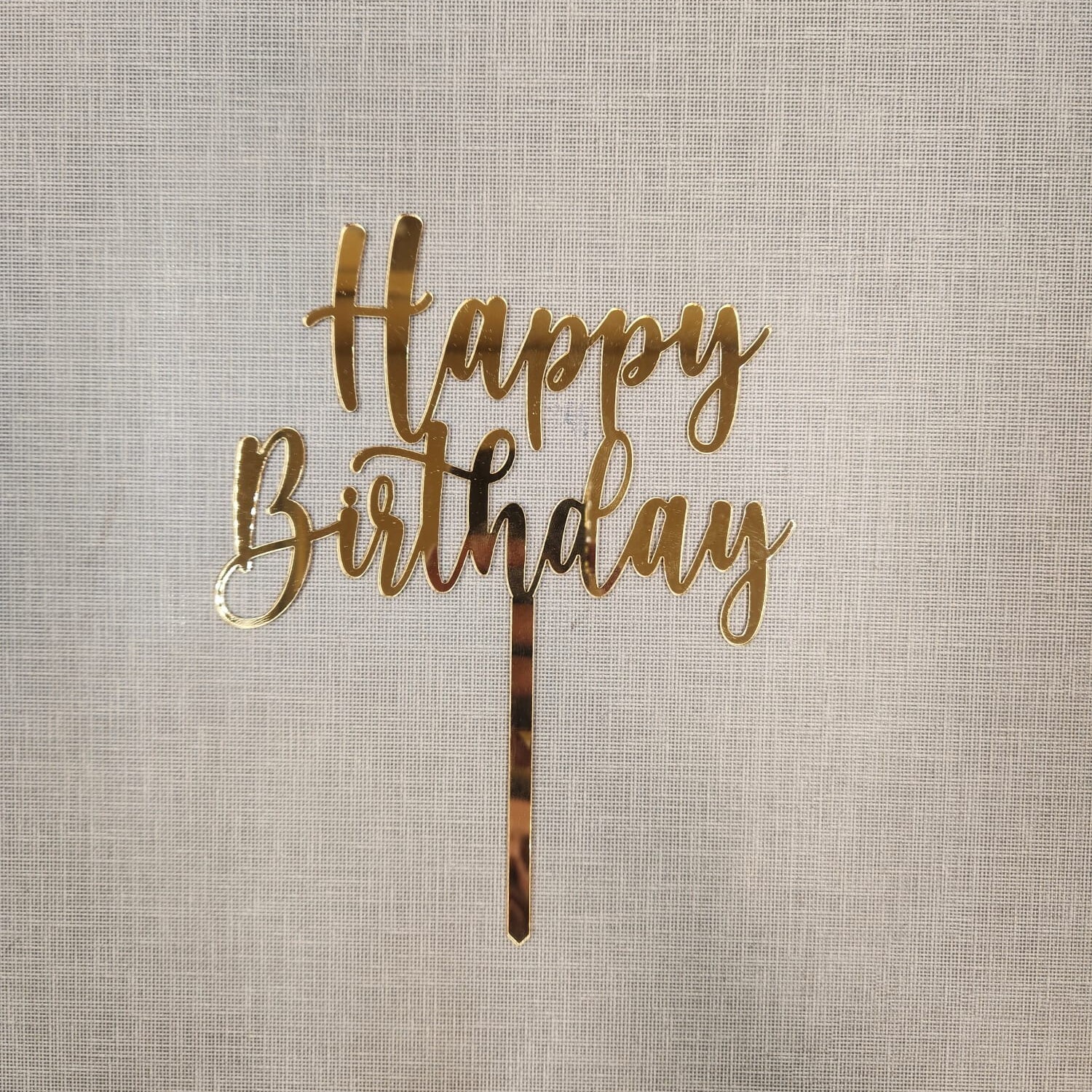 Happy Birthday Gold Pleksi