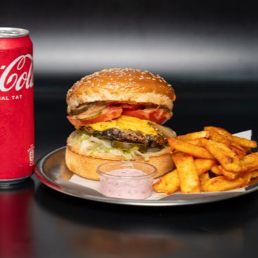 Cheeseburger Cips + Cola