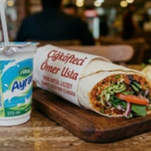 Ultra Mega Doritoslu Dürüm Çiğ Köfte (150 gr) + Büyük Ayran
