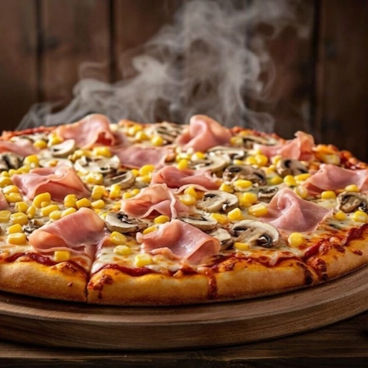 Special Pizza (Büyük) VIP Live Sos Mantarlı Jambonlu Gurme Pizzacı Pizzası