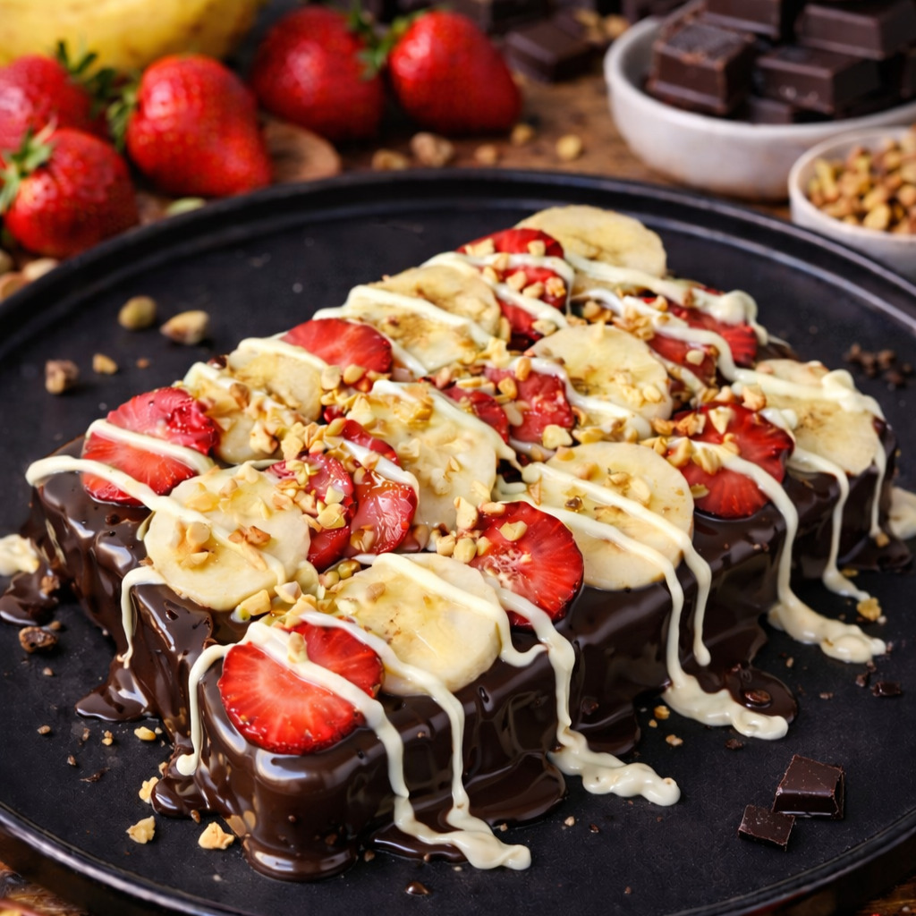 Bitter Çikolatalı Waffle
