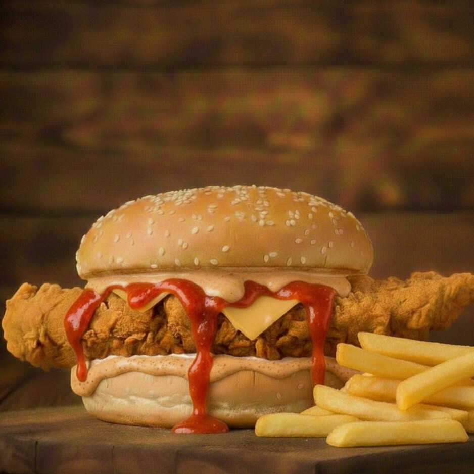 Chitpotle Tavuk Burger & Patates