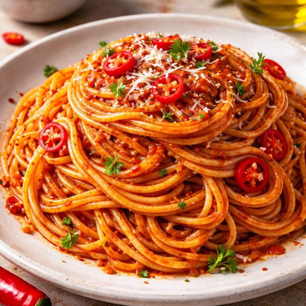 Arrabbiata Soslu Spagetti