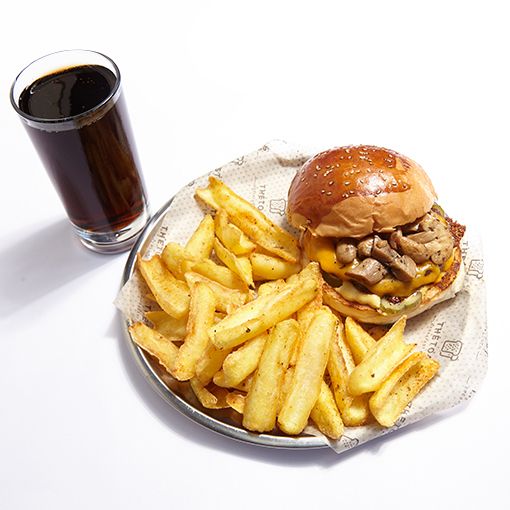 Mushroom Burger Menü