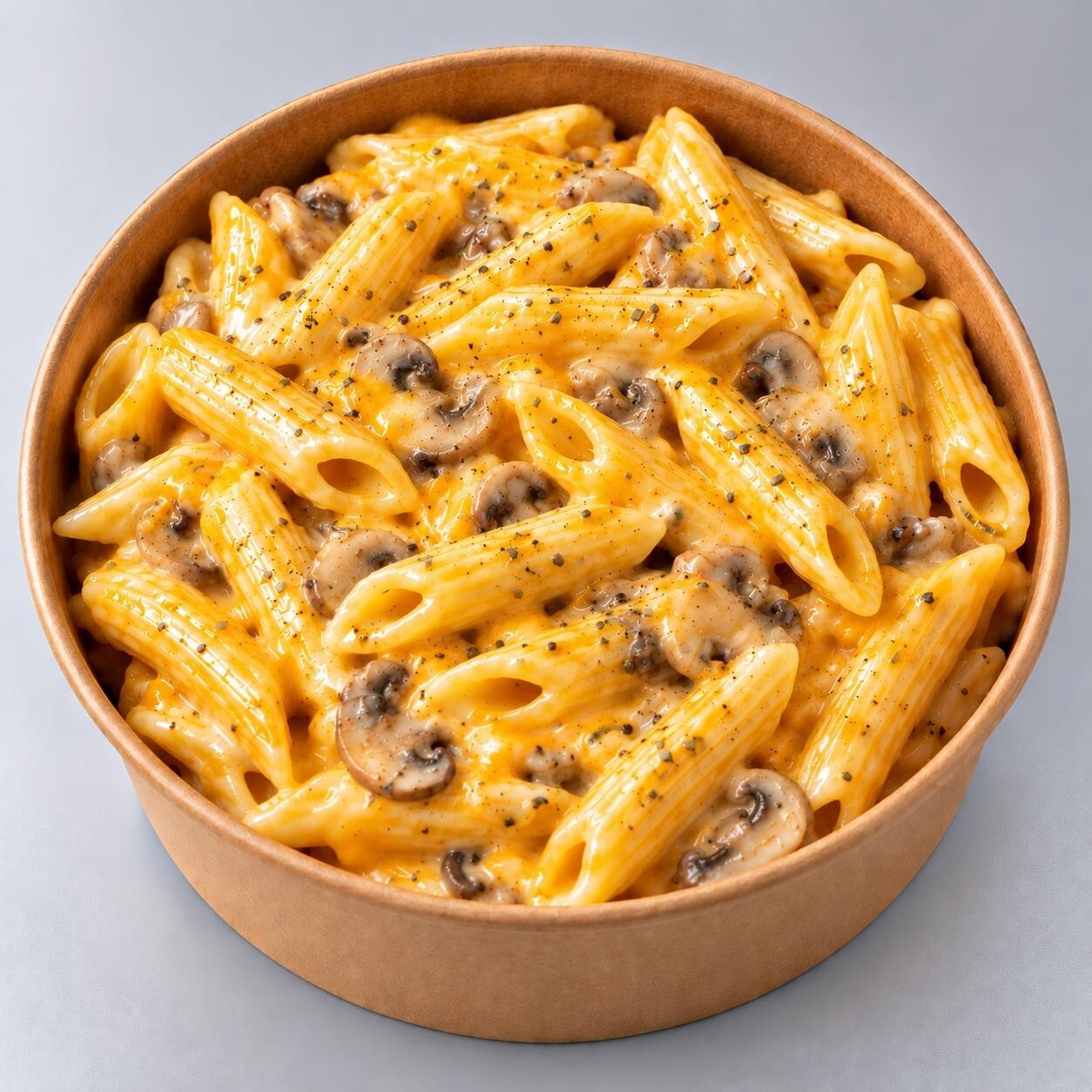 Cheddarlı Mantarlı Penne