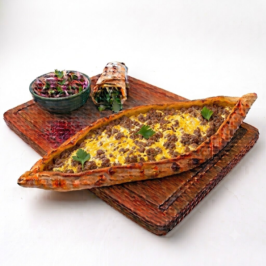 Kıymalı Yumurtalı Pide