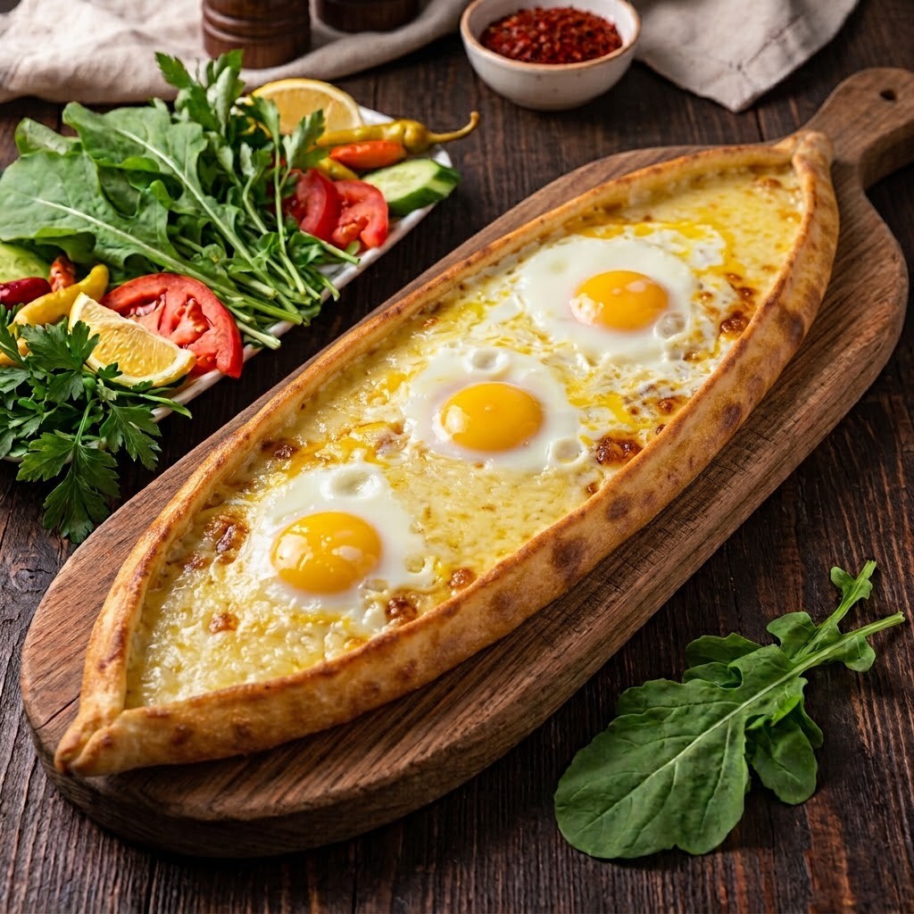 Kaşarlı Yumurtalı Pide