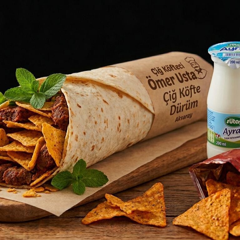 Doritos'lu Çiğ Kofte Dürüm Menü