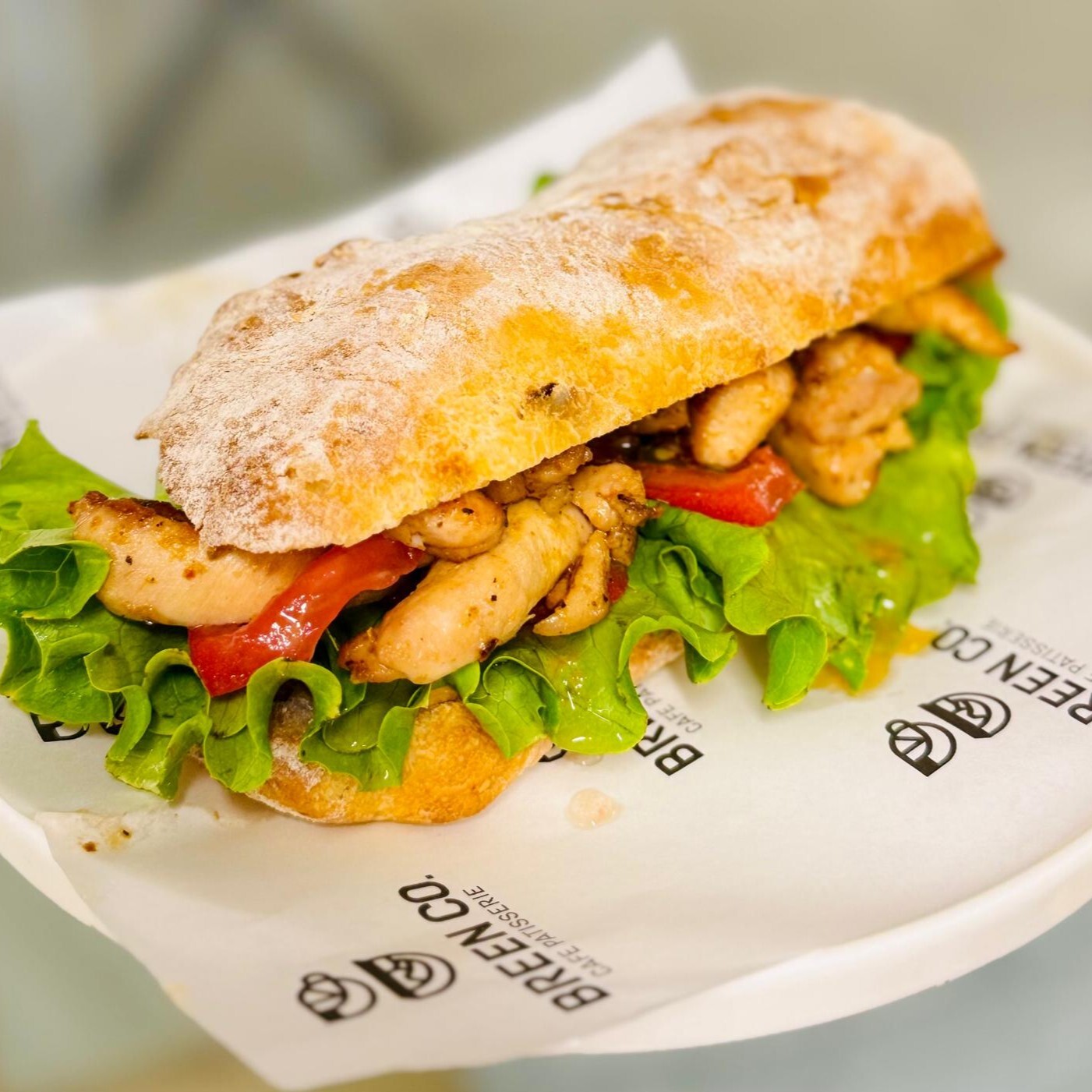 Ciabatta Tavuklu Sandviç
