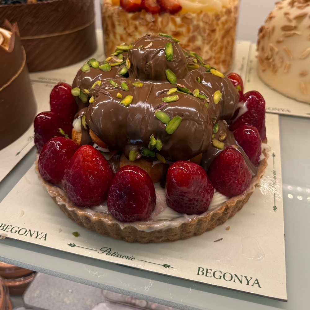 Büyük Tart 8 - 10 Kişilik (Fıstık - Çikolata)