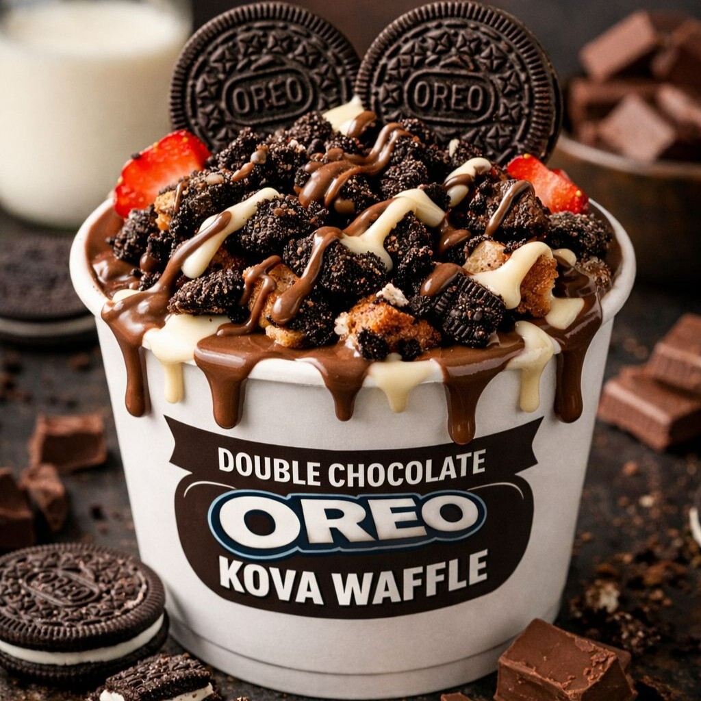 Double Chocolate Oreo Waffle