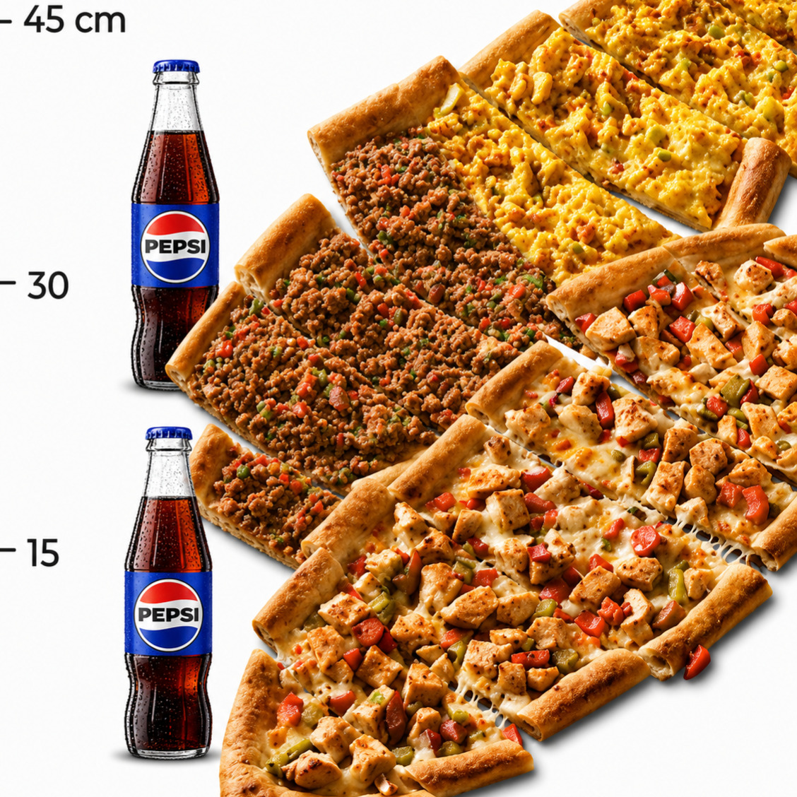 🍗🥩🥔tavuklu Pide + Kıymalı Patatesli Pide Menü