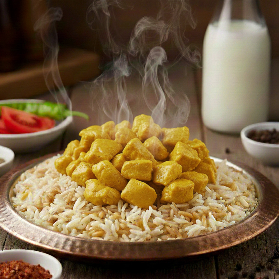Plus Kremalı Köri Soslu Tavuklu Pilav Menü