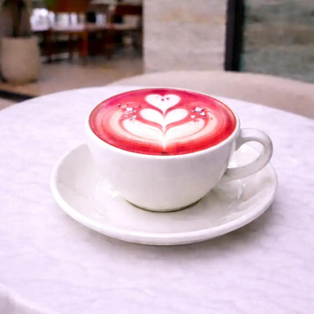 Raspberry Matcha Latte