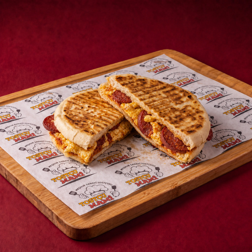 Bazlamalı Yumurtalı Sucuklu Tost