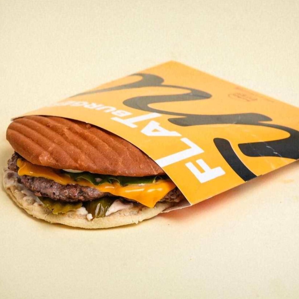 Çedar Soslu Flat Burger