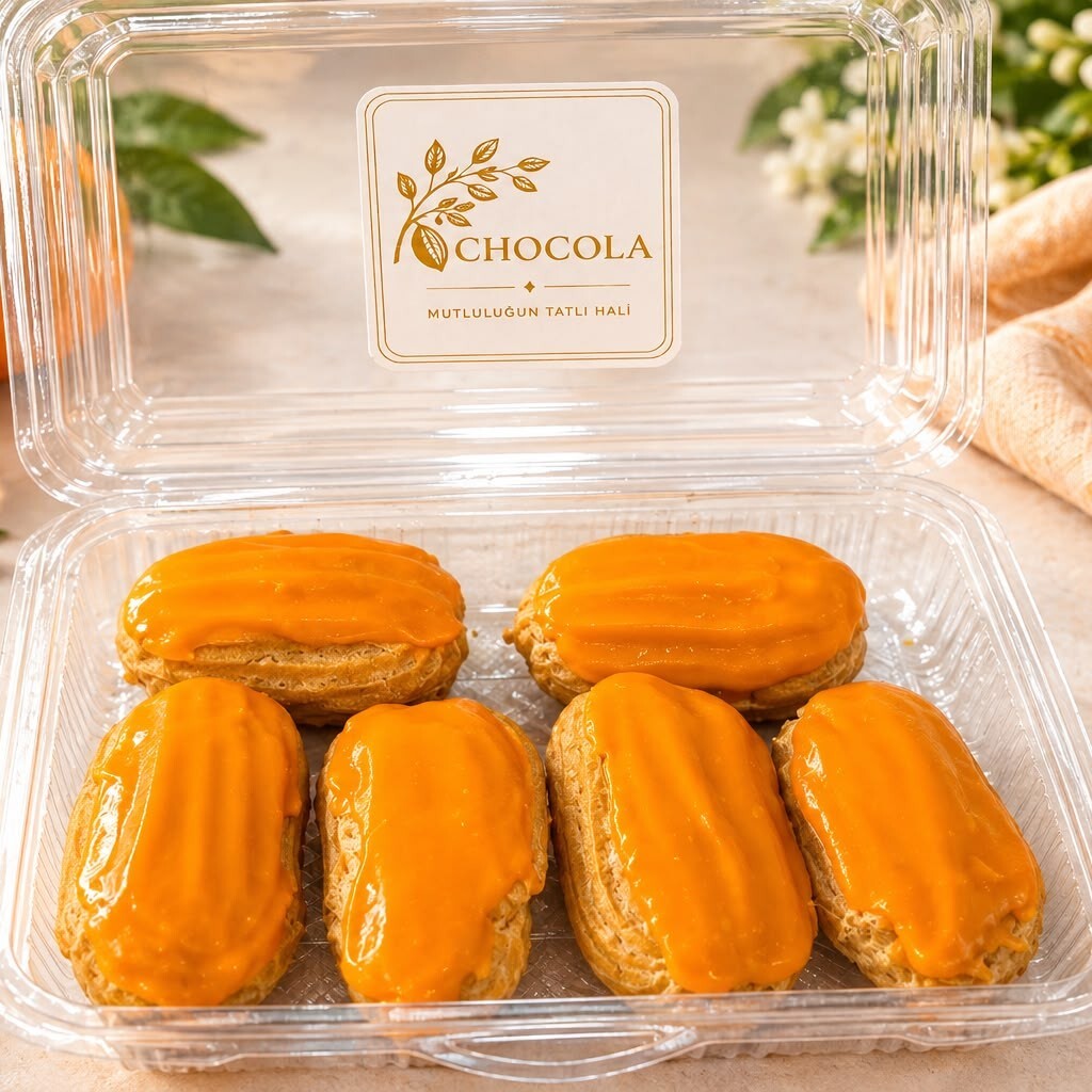 Ekler Portakal Çikolatalı 250 gr (6 Adet)