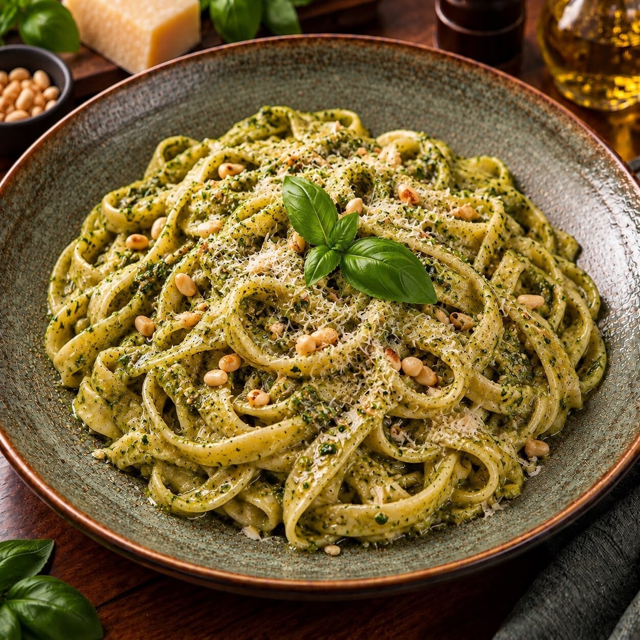 Tagliatelle Pesto Soslu