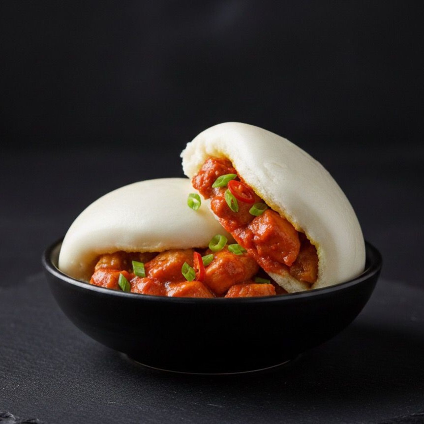 Hot Chicken Bun (2 ad)