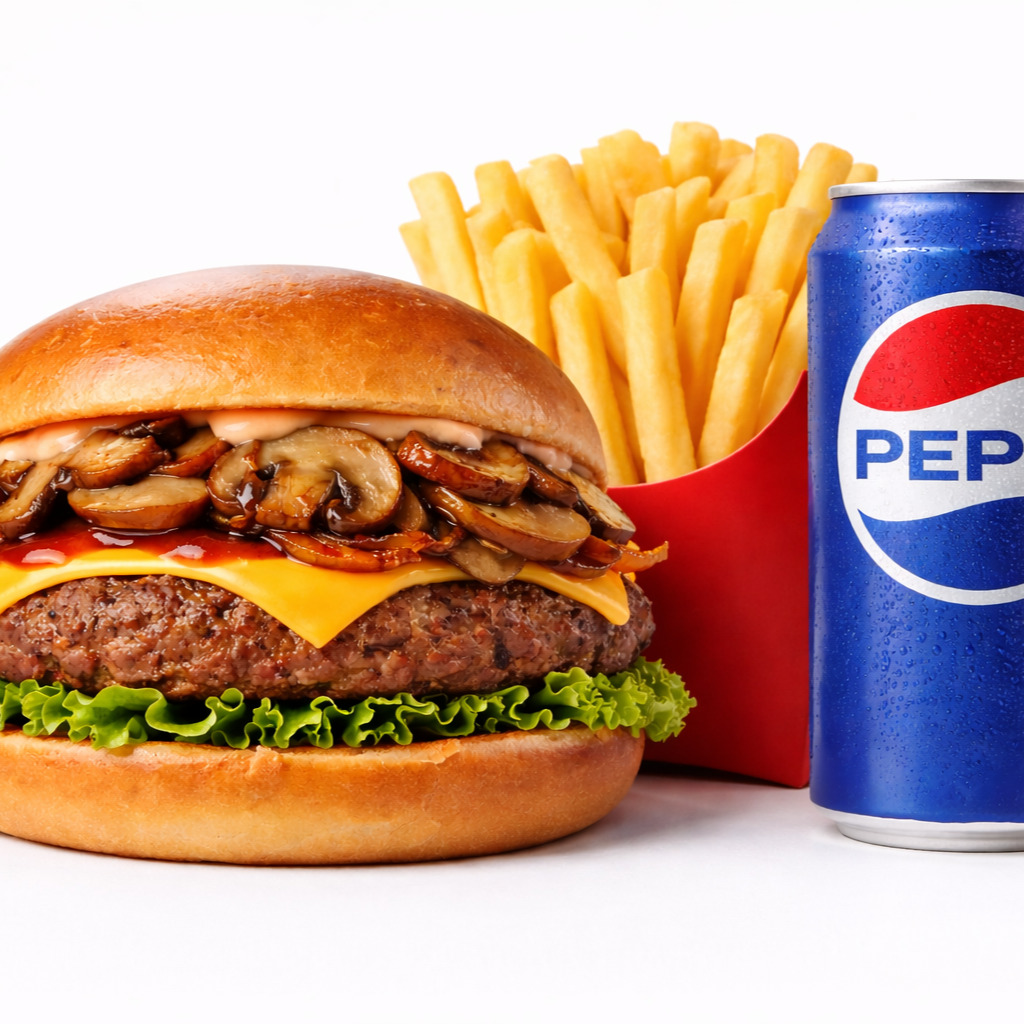 Mantar Burger Menü