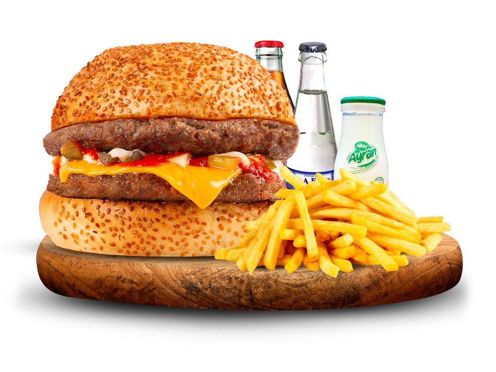 Double Cheeseburger Menü