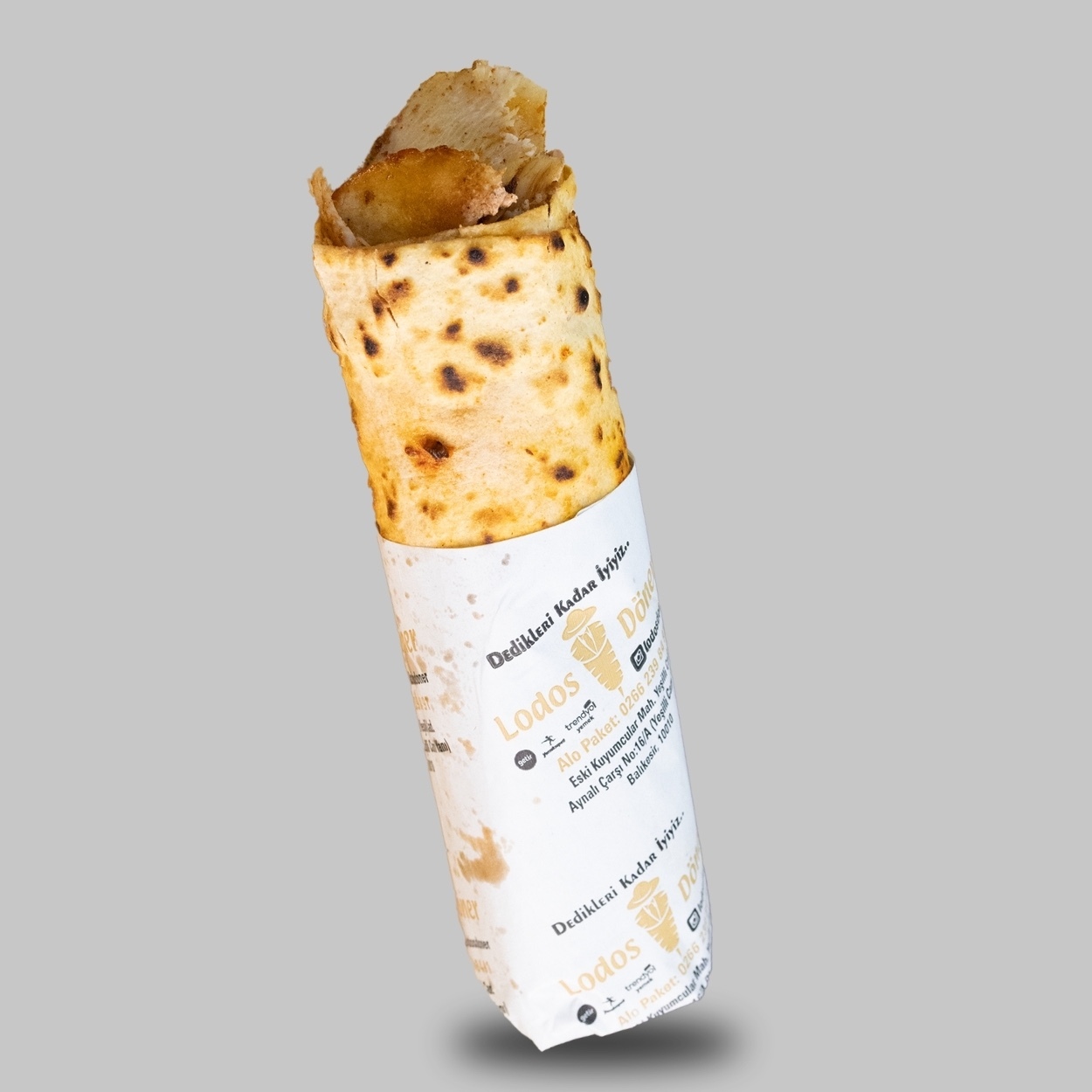 İskenderun Usulü tavuk döner dürüm