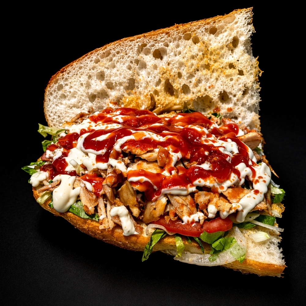 Yarım Ekmek Arası Tavuk Döner (70 gr.)