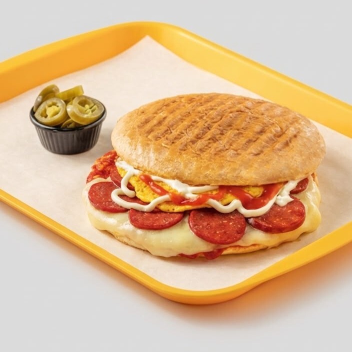 Yarım Yumurtalı Tost (Kaşarlı)