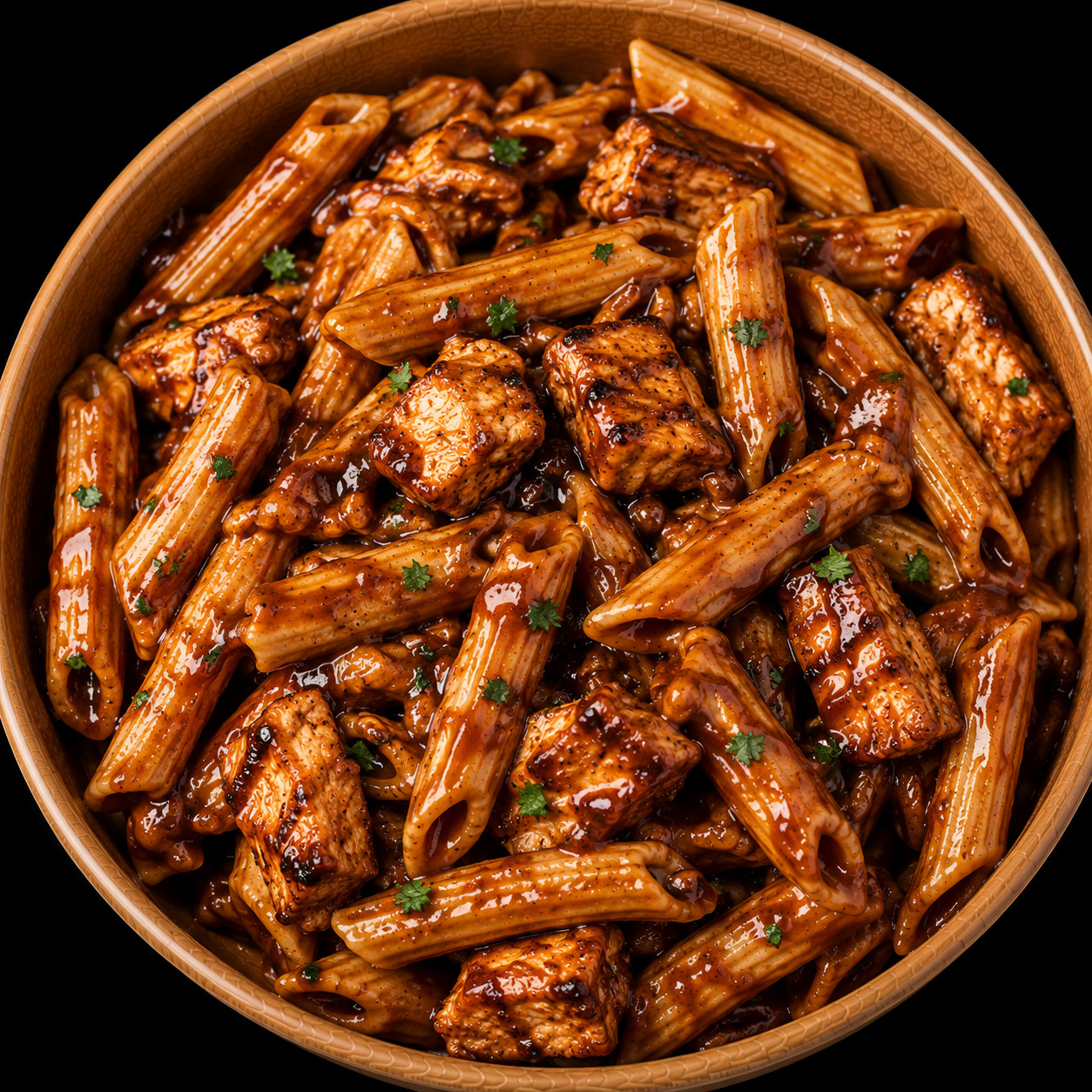 Barbekü Soslu Tavuklu Penne