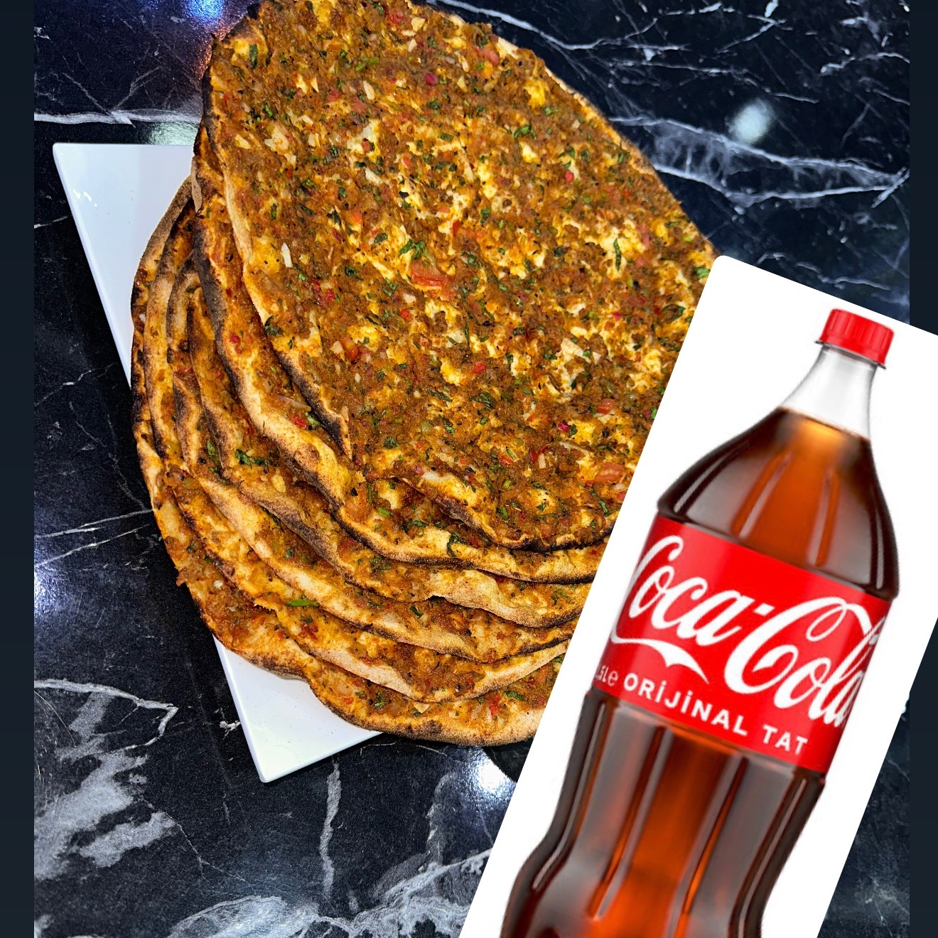 10'lu Lahmacun 1 Lt Kola