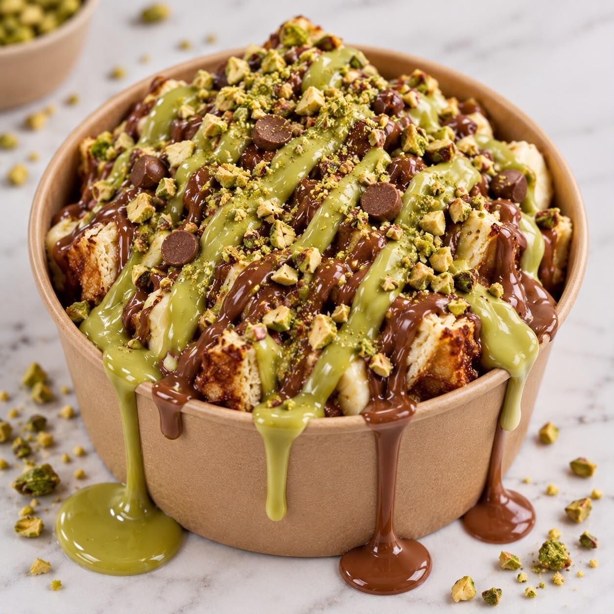 Antep Fıstıklı Waffle Bowl