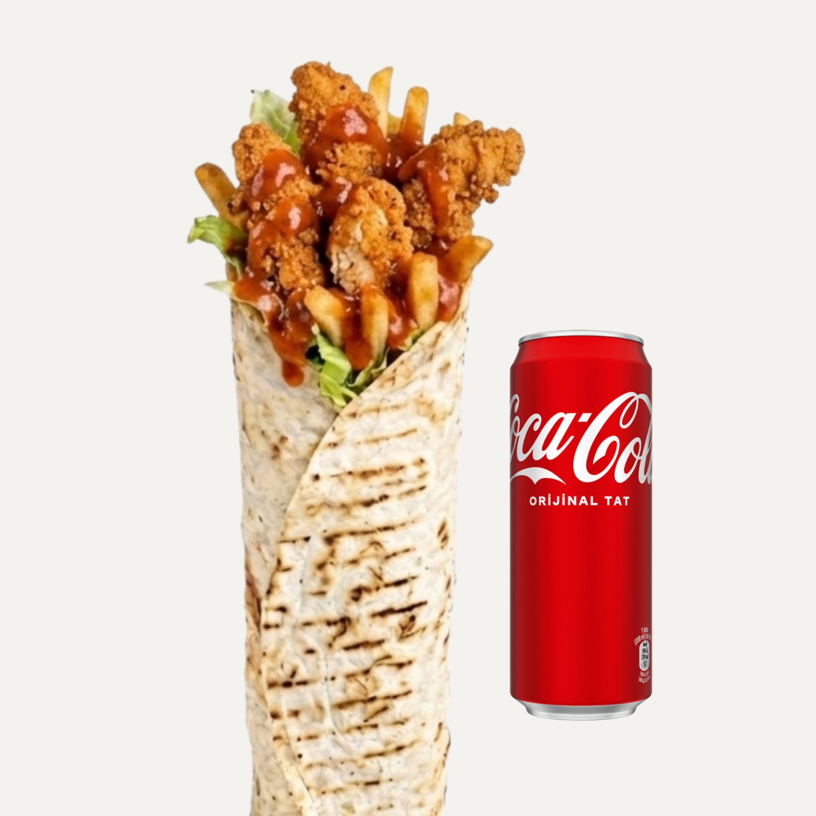 Chili Cajun Dürüm + Coca Cola