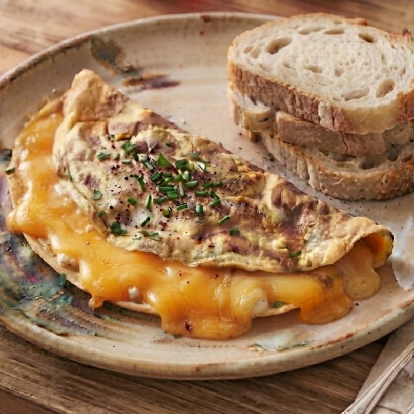 Cheddarlı Omlet
