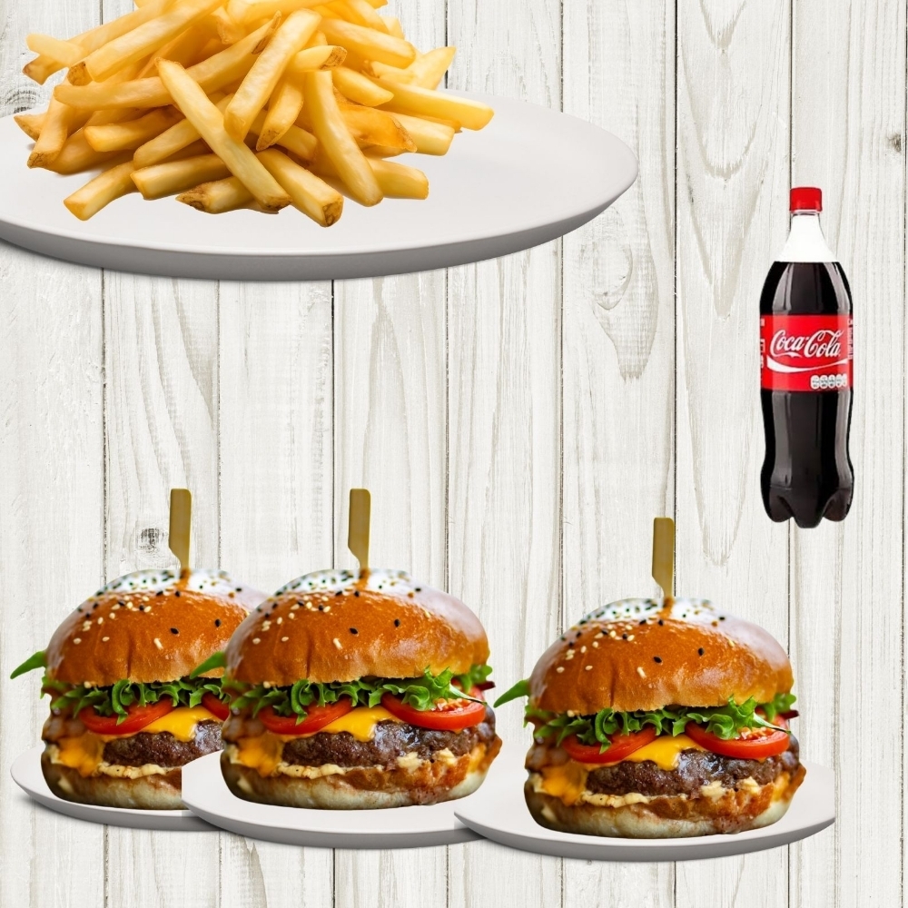 3 Dana Burger Menü