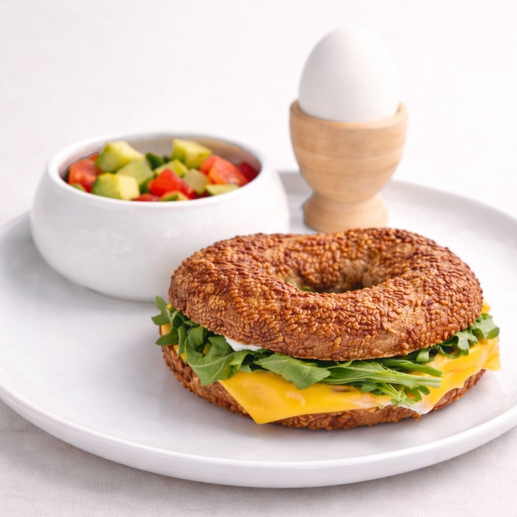Peynirli Rokalı Sorgumlu Simit Sandviç Menü