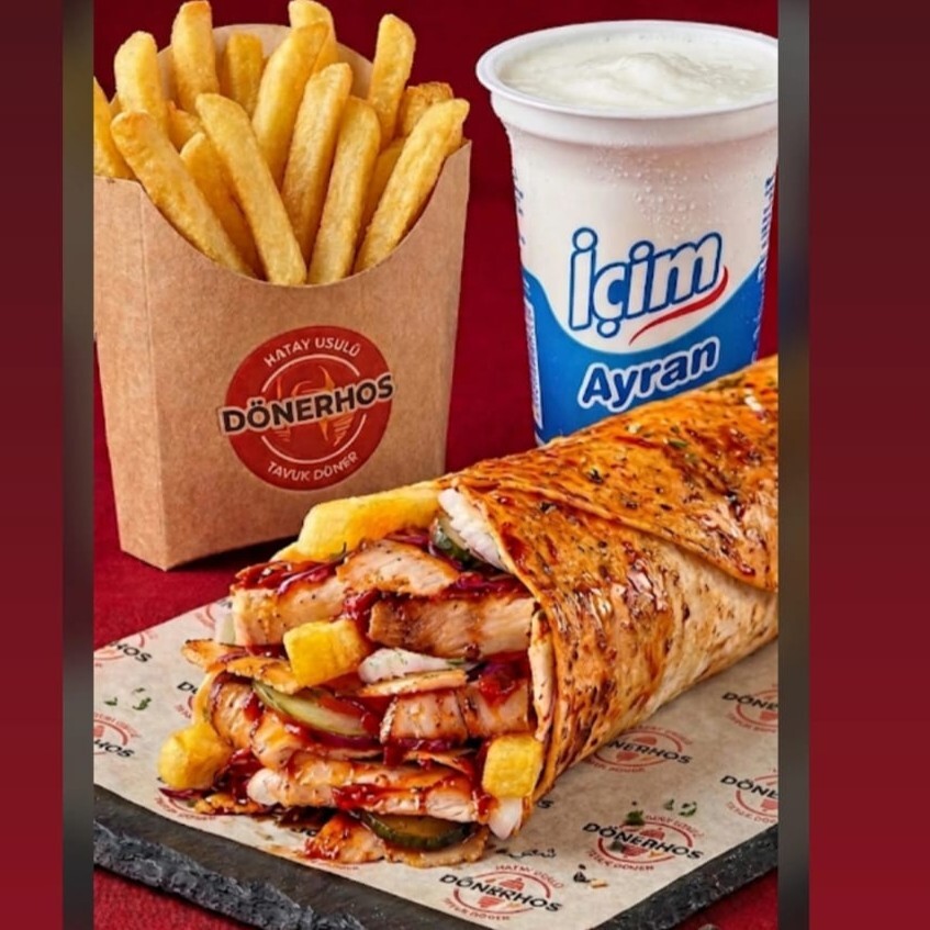 Tavuk Döner Dönerhos Large Dürüm Menü