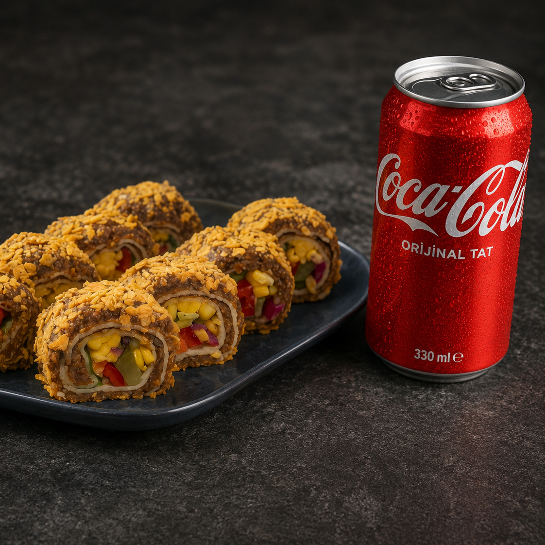 Suşi çiğ köfte Coca Cola Menü