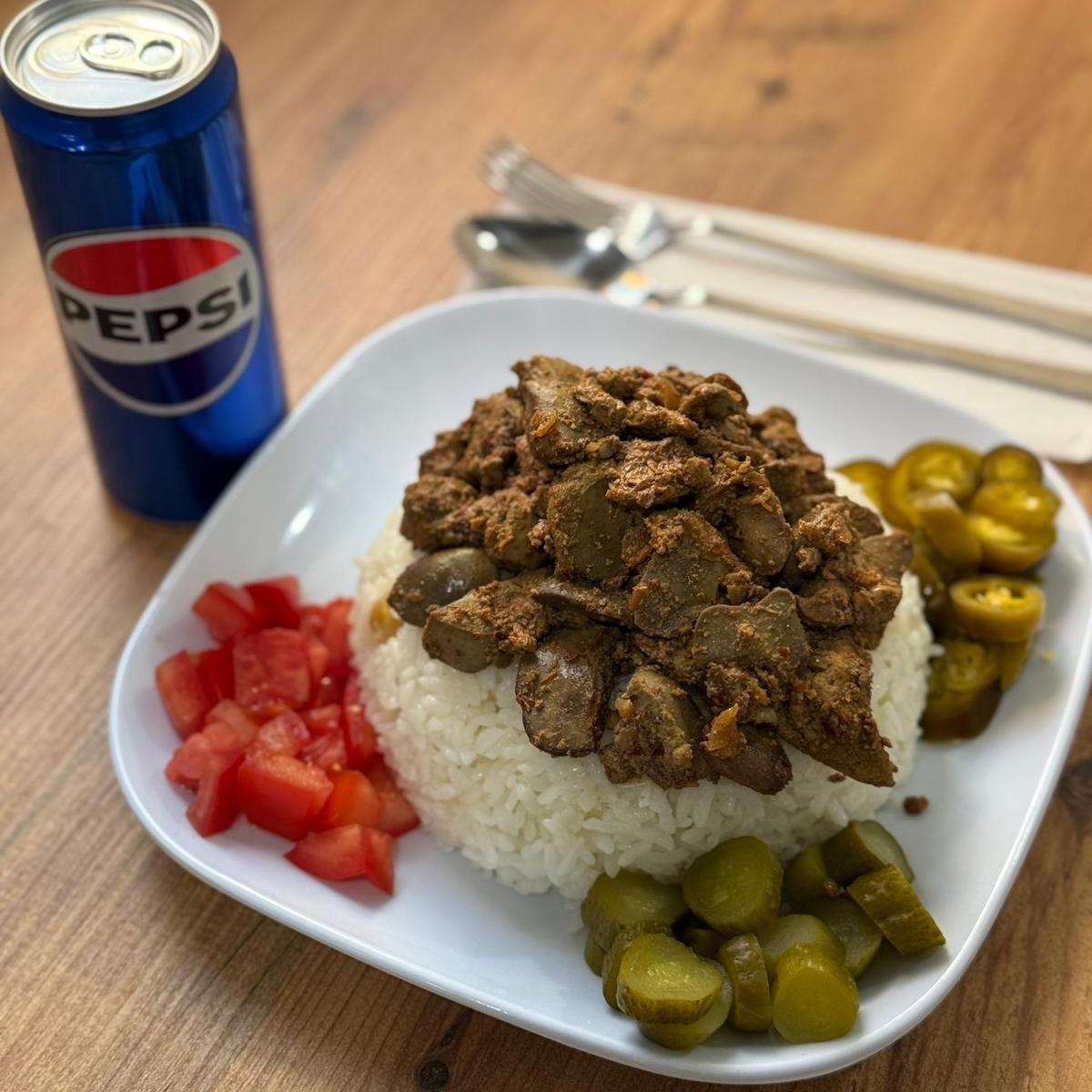 Ciğer Pilav Tek + Pepsi(330ml)