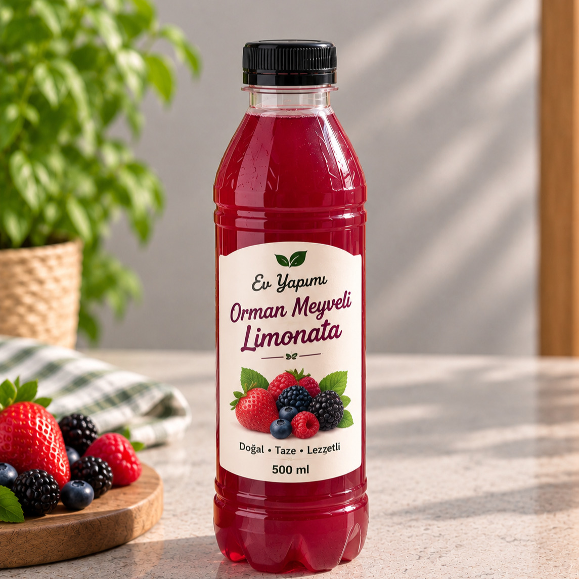 Ev Yapımı Orman Meyveli Limonata 500 ml
