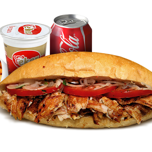 Yarım Tavuk Döner+ Patates + Kola