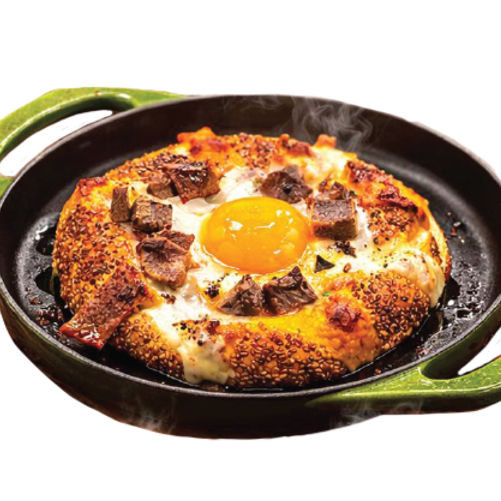 Kavurmalı Kaşarlı Simit Kahvaltı
