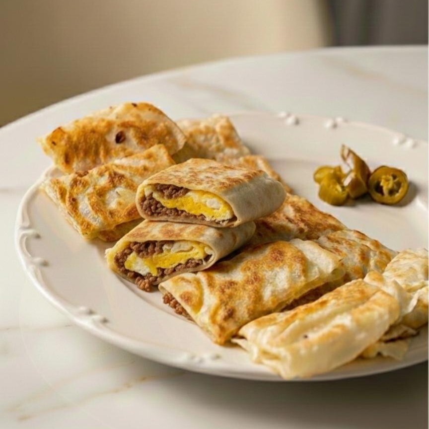 Kavurmalı Yumurtalı Kaşarlı Gözleme